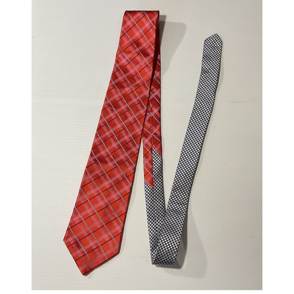 Tommy Hilfiger Dark Orange, Turquoise, Pink Tie - NWT